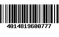 Código de Barras 4014819600777