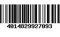 Código de Barras 4014829927093