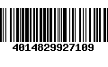 Código de Barras 4014829927109