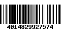 Código de Barras 4014829927574