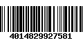 Código de Barras 4014829927581