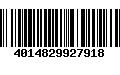 Código de Barras 4014829927918