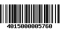 Código de Barras 4015000005760