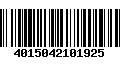 Código de Barras 4015042101925