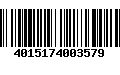 Código de Barras 4015174003579