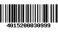 Código de Barras 4015200030999