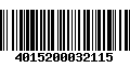 Código de Barras 4015200032115