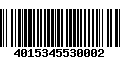 Código de Barras 4015345530002