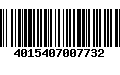 Código de Barras 4015407007732