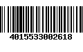 Código de Barras 4015533002618