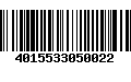 Código de Barras 4015533050022