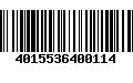 Código de Barras 4015536400114