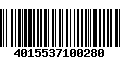 Código de Barras 4015537100280