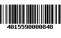 Código de Barras 4015590000848