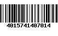 Código de Barras 4015741407014