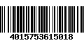 Código de Barras 4015753615018