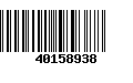 Código de Barras 40158938