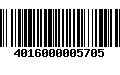 Código de Barras 4016000005705