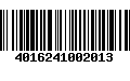 Código de Barras 4016241002013