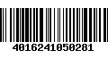 Código de Barras 4016241050281