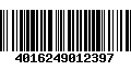 Código de Barras 4016249012397