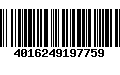 Código de Barras 4016249197759