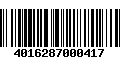 Código de Barras 4016287000417