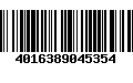 Código de Barras 4016389045354