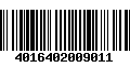 Código de Barras 4016402009011