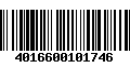 Código de Barras 4016600101746