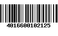 Código de Barras 4016600102125