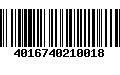 Código de Barras 4016740210018