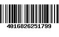 Código de Barras 4016826251799