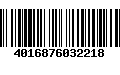 Código de Barras 4016876032218