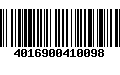 Código de Barras 4016900410098