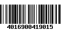 Código de Barras 4016900419015