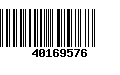 Código de Barras 40169576