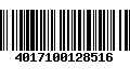 Código de Barras 4017100128516