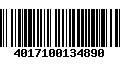 Código de Barras 4017100134890