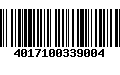 Código de Barras 4017100339004