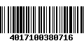 Código de Barras 4017100380716