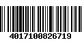 Código de Barras 4017100826719