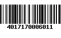 Código de Barras 4017170006011