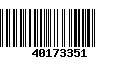 Código de Barras 40173351