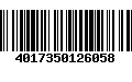 Código de Barras 4017350126058