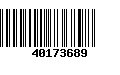 Código de Barras 40173689