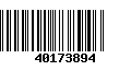 Código de Barras 40173894