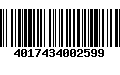 Código de Barras 4017434002599