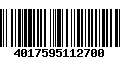 Código de Barras 4017595112700