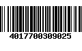 Código de Barras 4017700309025